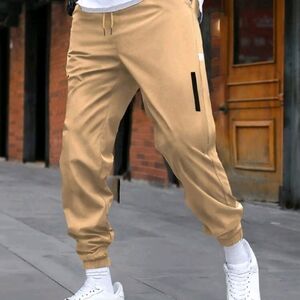 Men's Tan Jogger Pants